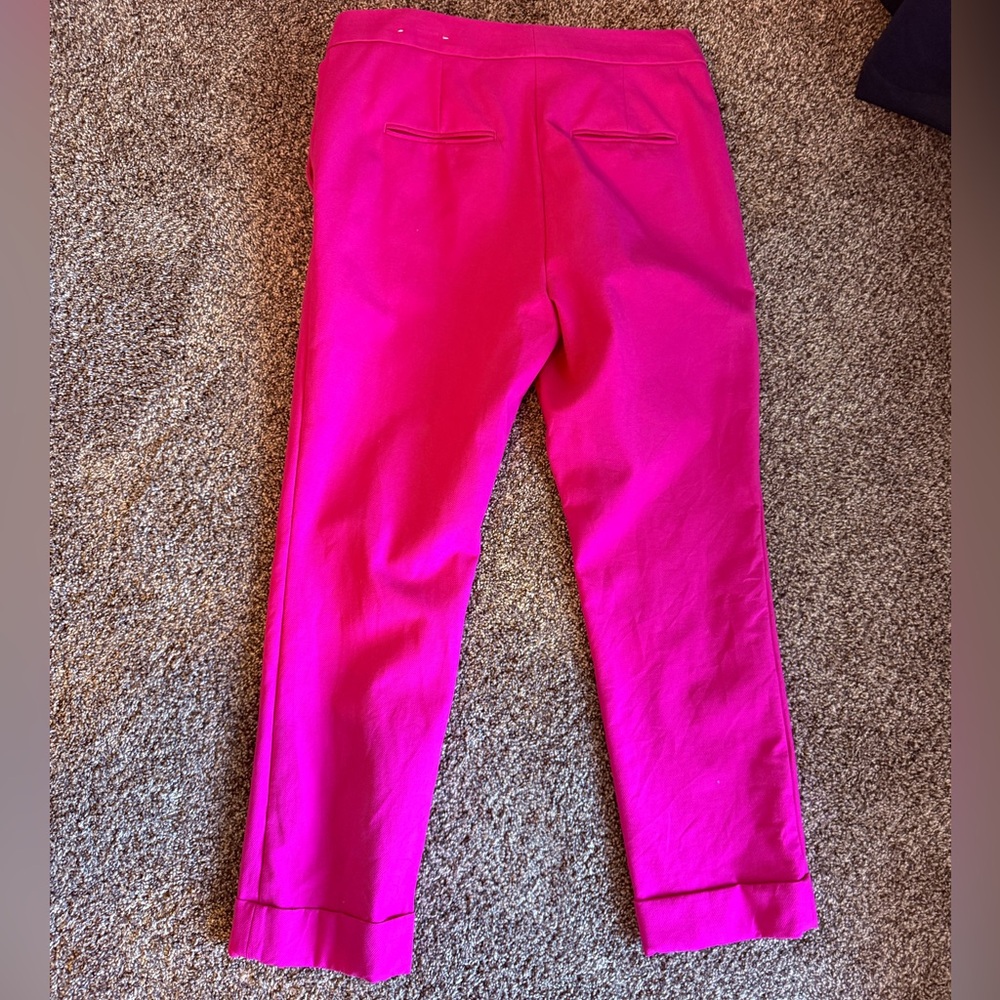 Ann Taylor Hot Pink Trouser Pants - Picture 3 of 4
